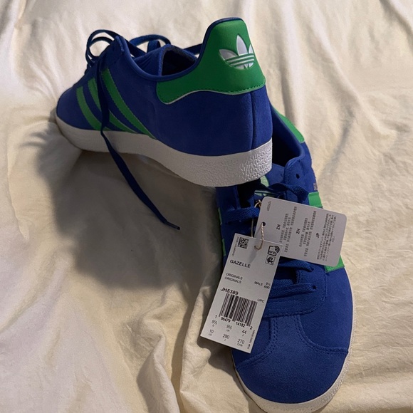 adidas Gazelle Blue and Green Mens Size 10 Athletic Shoes